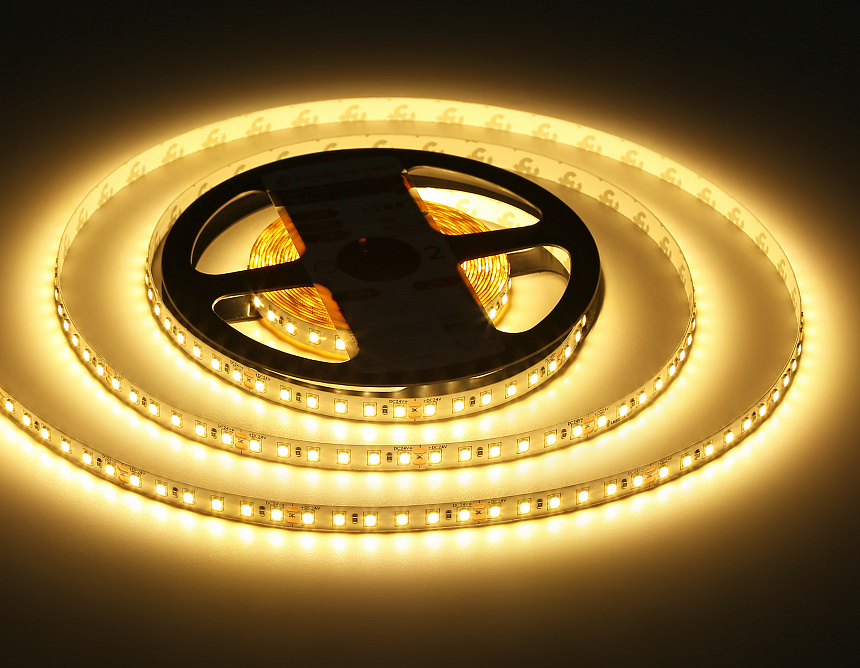 GS3101 2835 120Led/ 10W m/ 24V IP20 3000K/ 5000*8*1.2mm (2 конт.) GS3101 2835 120Led/ 10W m/ 24V IP20 3000K/ 5000*8*1.2mm (2 конт.)