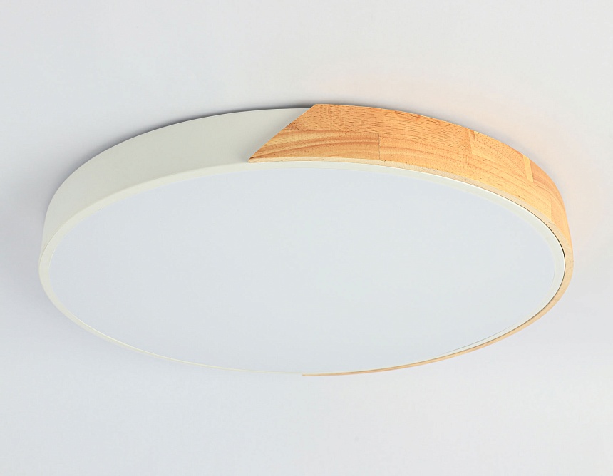 FZ1300 WH/LW белый/светлое дерево 36W 5000K D400*50 (без ПДУ)