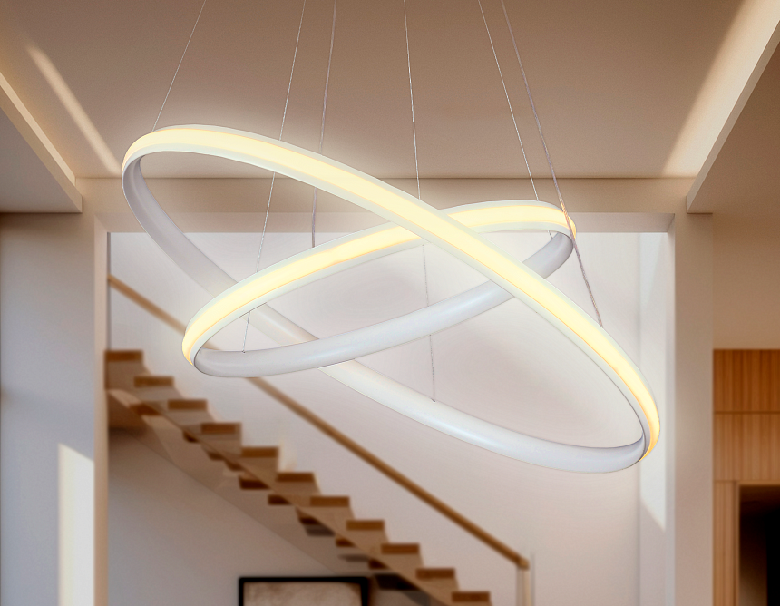 FL407 WH белый 84W D600*1100 (ПДУ РАДИО 2.4)