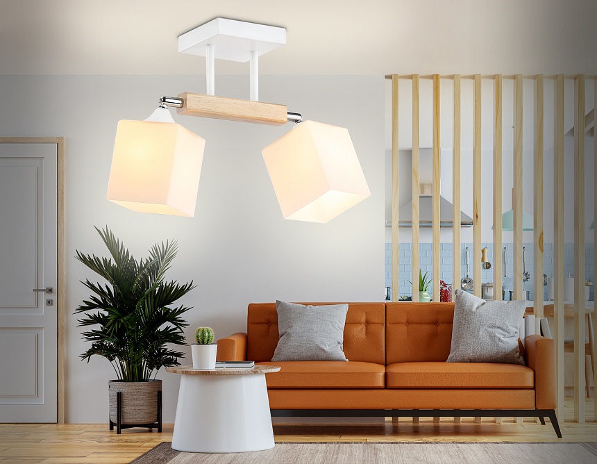 TR9511/2 WH/CH/FR белый/хром/белый матовый E27*2 max 40W 517*100*246