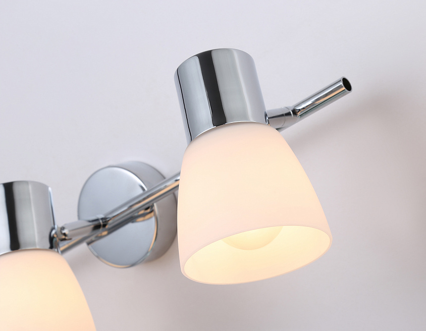 TR3965/3 CH/FR хром/белый матовый E27*3 max 40W 460*82*200 TR3965/3 CH/FR хром/белый матовый E27*3 max 40W 460*82*200