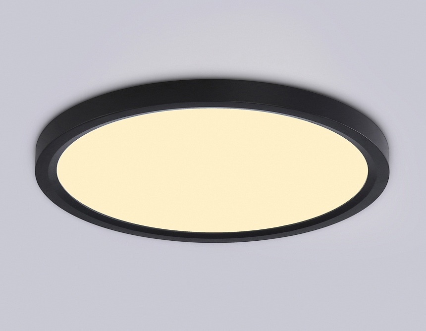 FZ1906 BK черный IP54 26W 3000K-6500K CCT-переключатель D370*25 (Без ПДУ)