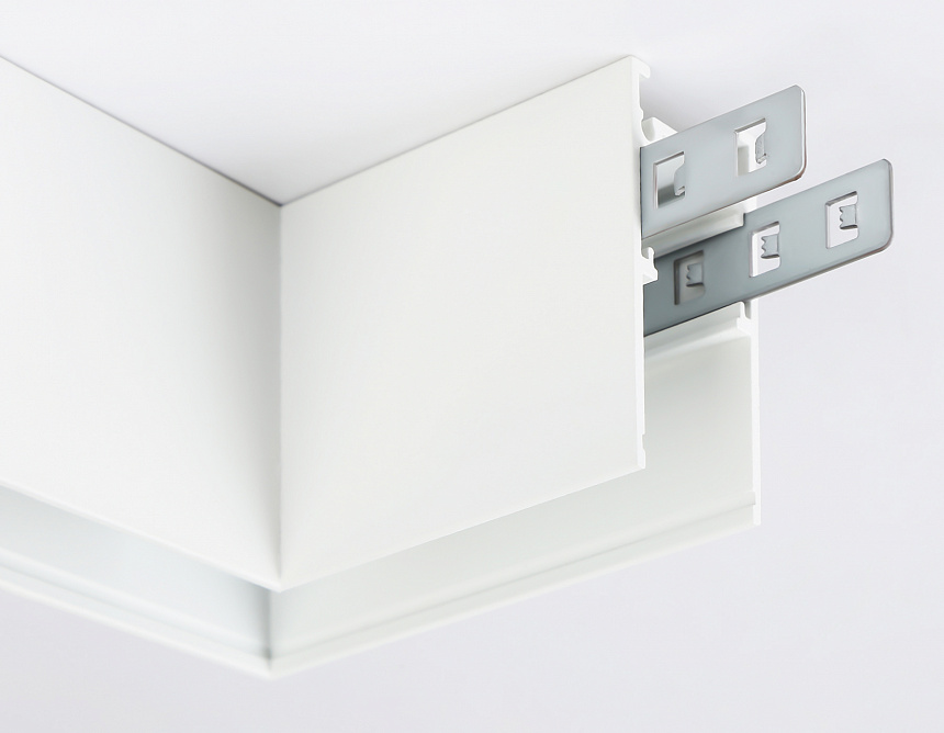 GL3369 WH белый коннектор угловой для накладного шинопровода 85*85*H53.7