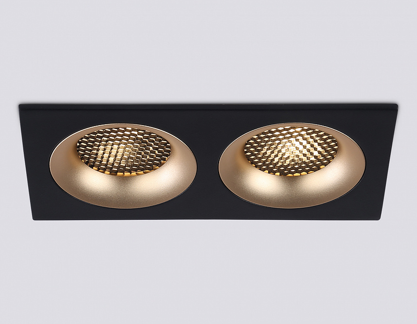 TN102735/2 BK/GD черный/золото GU5.3 175*92*23