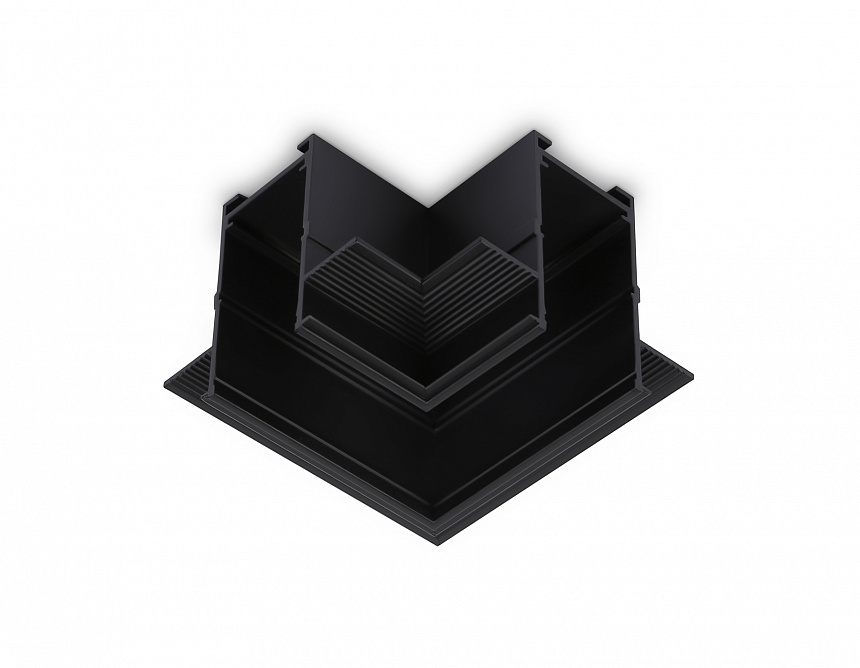 GL1040 BK черный коннектор угловой для встраиваемого шинопровода Magnetic 220V 80*80*47
