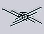 FL6286 BK черный 110W 3000K-6400K 950*950*90 (ПДУ ИК)