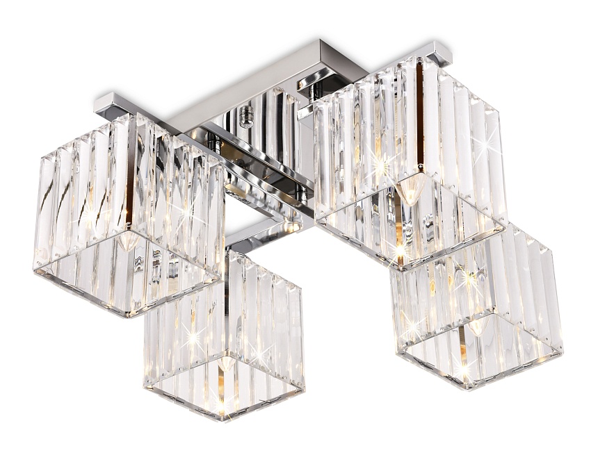 TR5213/4 CH/CL хром/прозрачный E27/4 max 40W 630*630*220