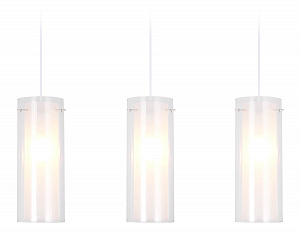 TR3675/3 CH/CL/FR хром/прозрачный/белый матовый E14/3 max 40W 640*110*900