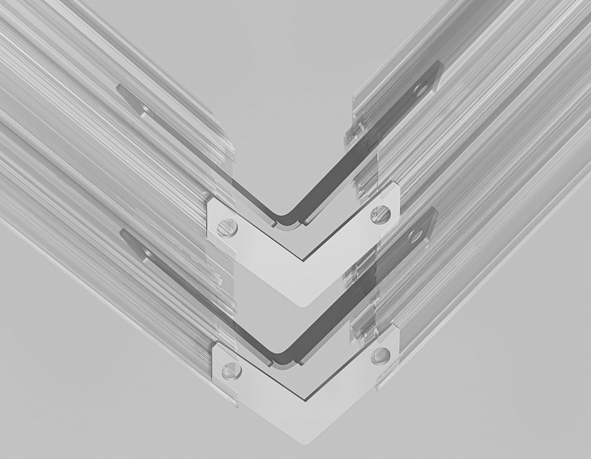 GL2015 AL алюминий 80*10*1,5 4шт