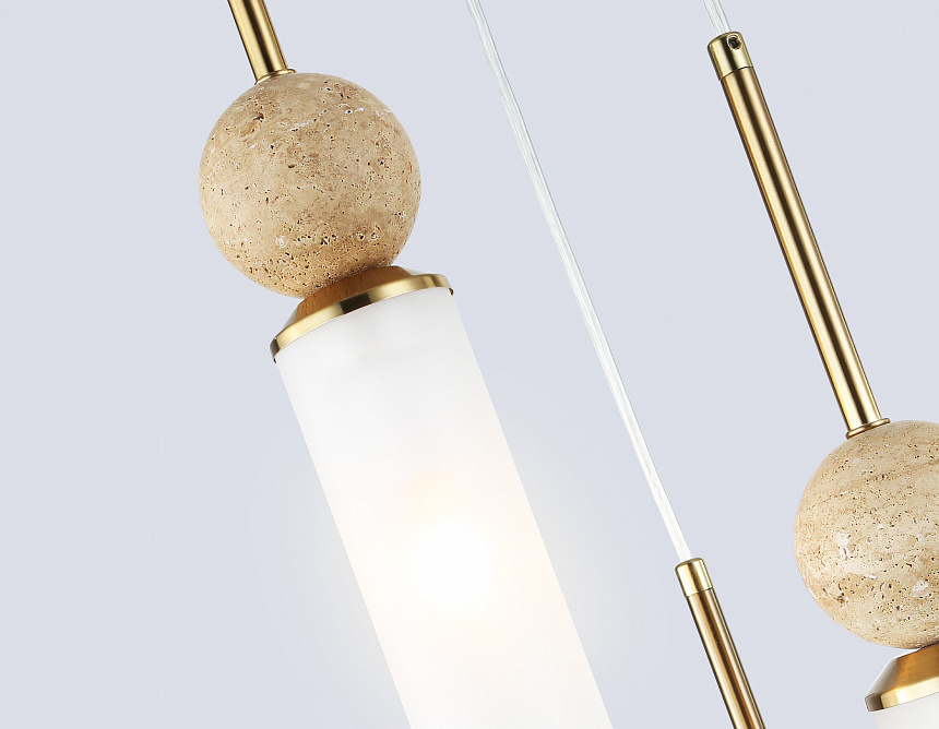 LH53257/3 BS/FR латунь/белый матовый E14*3 max 40W D230*1000