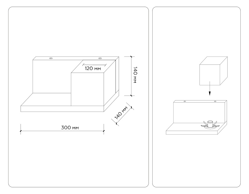 TR83123 LW/FR светлое дерево/белый матовый E27 max 40W 300*140*140