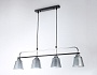 TR303244/4 BK/CH/SM/FR черный/хром/дымчатый/белый матовый E27*4 max 60W 870*120*780