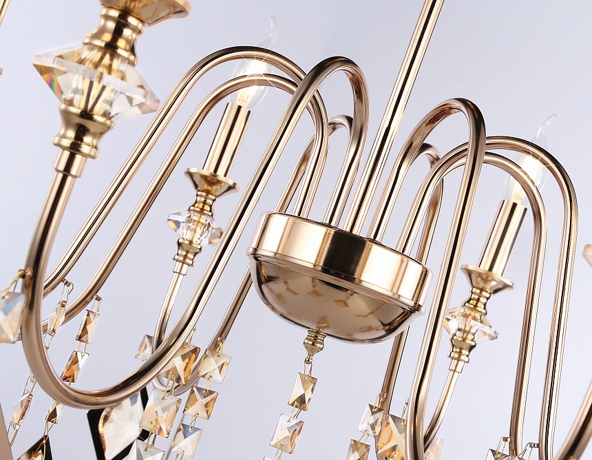 TR4957/8 FGD/TI золото/янтарь E14*8 max 40W D712*625