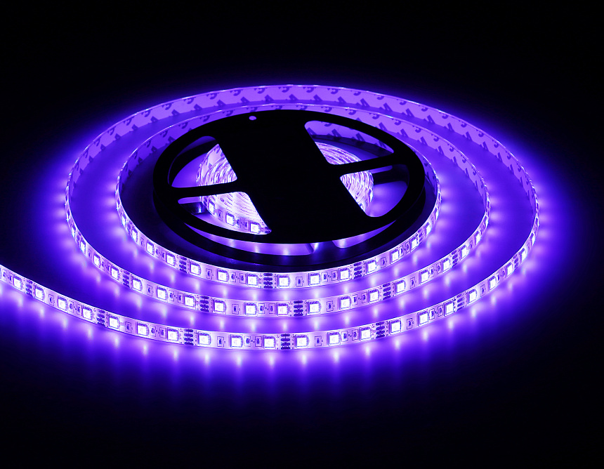 GS2302 5050 60Led/ 14.4W m/ 12V IP65 RGB/ 5000*10*2.87mm (4 конт.) GS2302 5050 60Led/ 14.4W m/ 12V IP65 RGB/ 5000*10*2.87mm (4 конт.)