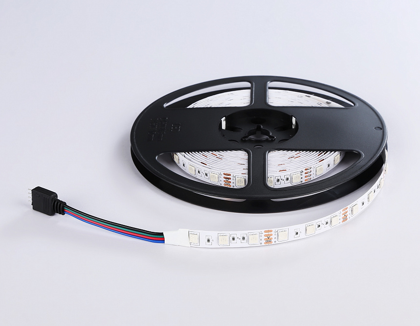 GS2402 5050 60Led/ 14.4W m/ 12V IP20 RGB/ 5000*10*1.87mm (4 конт.) комплект GS2402 5050 60Led/ 14.4W m/ 12V IP20 RGB/ 5000*10*1.87mm (4 конт.) комплект