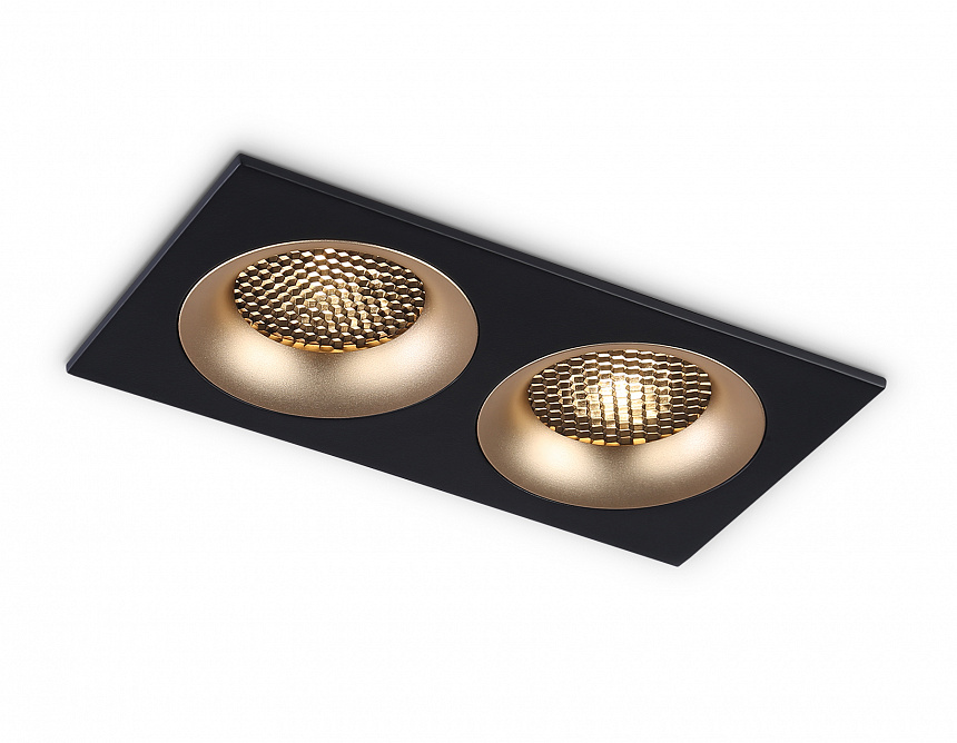 TN102735/2 BK/GD черный/золото GU5.3 175*92*23