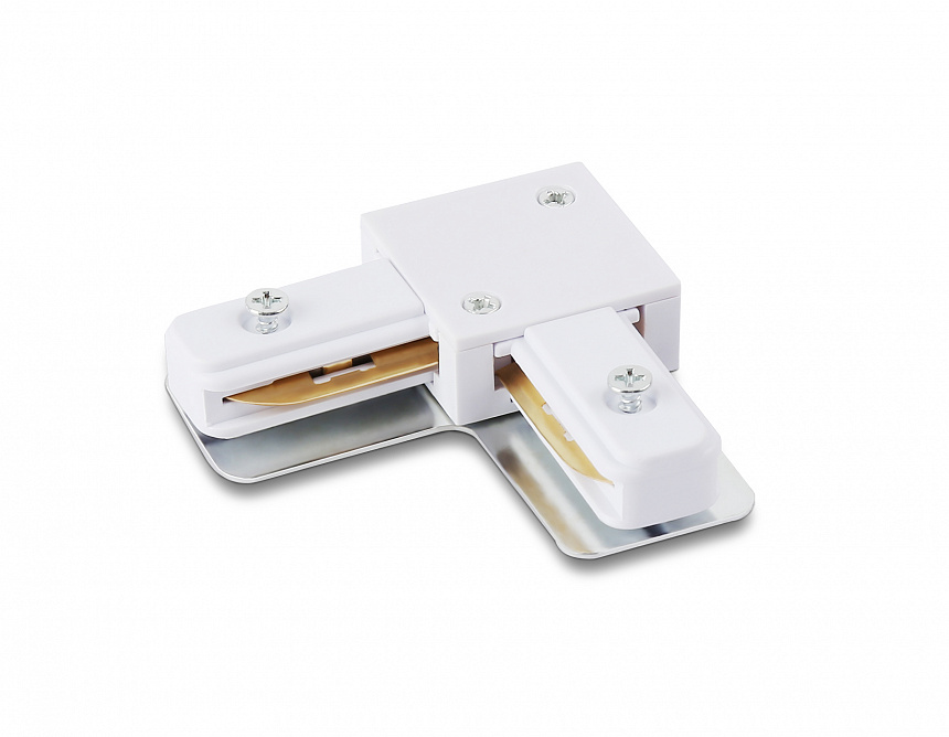 GL7163 WH белый коннектор угловой для однофазного шинопровода Standard 220V 70*70*20