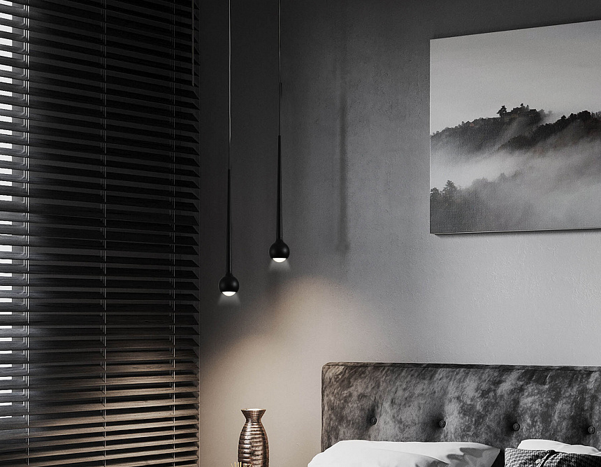 GV1644 BK черный IP20 9W 4200K 48V D75*1500