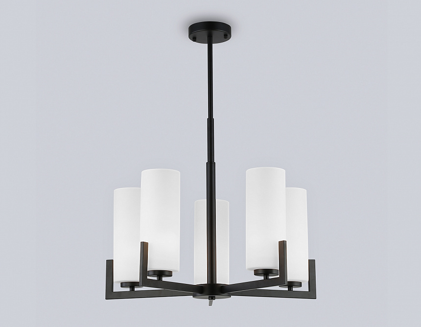 LH56057/5 BK/WH черный/белый E27*5 max 60W D600*750