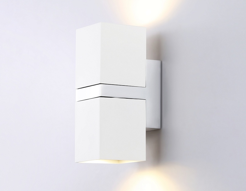 FW245/2 WH/CH белый/хром GU10*2 max 12W 155*61*80 FW245/2 WH/CH белый/хром GU10*2 max 12W 155*61*80