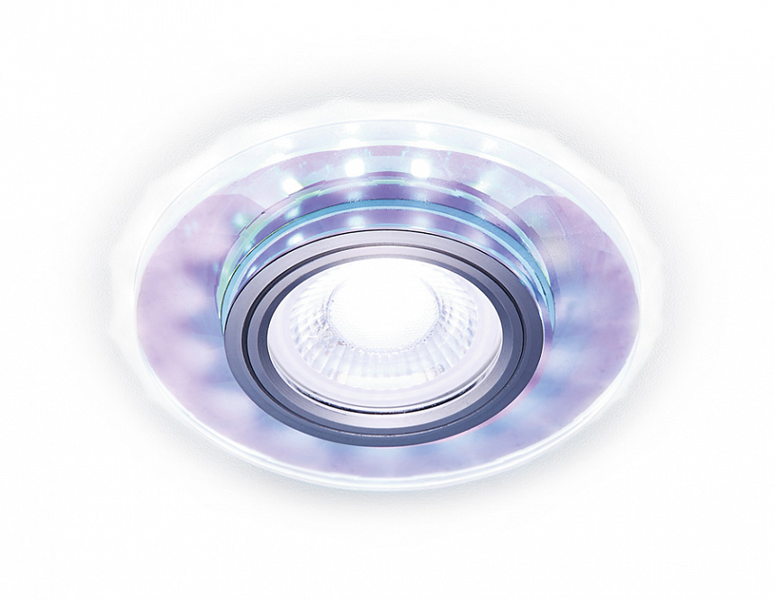 S211 PR/WH хром/перламутровый MR16+3W(LED WHITE 4200K)