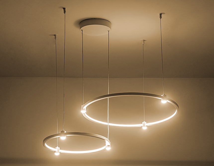 FL5521/2+6 WH белый 45W 3000K/4200K/6400K D600/400*1300 (без ПДУ)