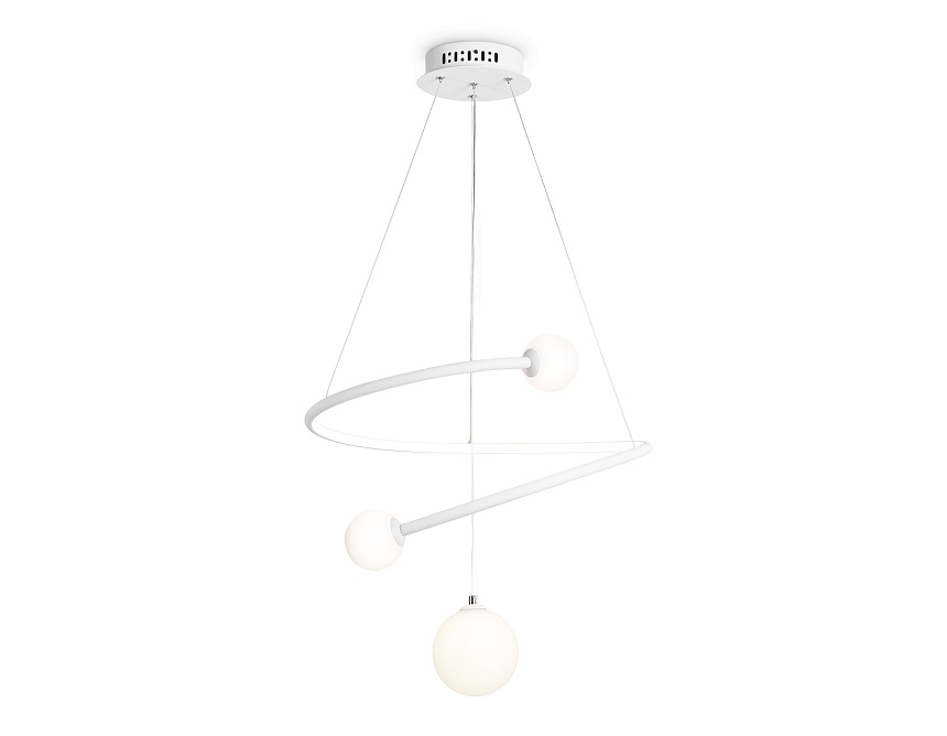 FL66299 WH белый 39W 3000K-6400K+G9 D500*1200 (ПДУ ИК)