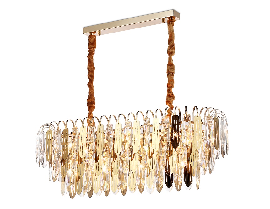 TR5260/10 SGD/CL золото/прозрачный E27*10 max 40W 800*300*270