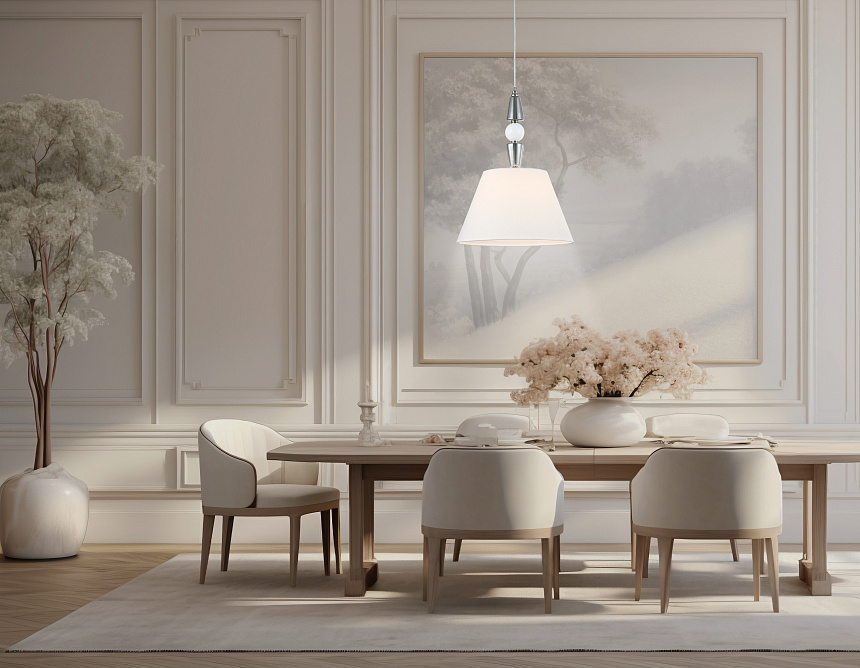 LH75250 SN/FR сатин никель/белый матовый E27 max 60W D360*500