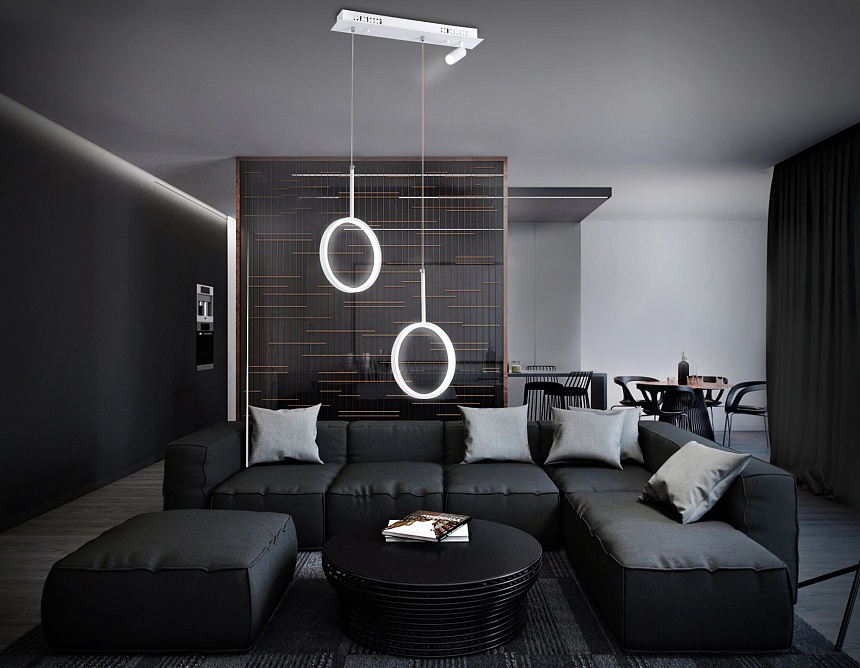 FL5272/2+1 WH белый 38W 3000K/4200K/6400K+4200K 500*90*1200 (ПДУ ИК)