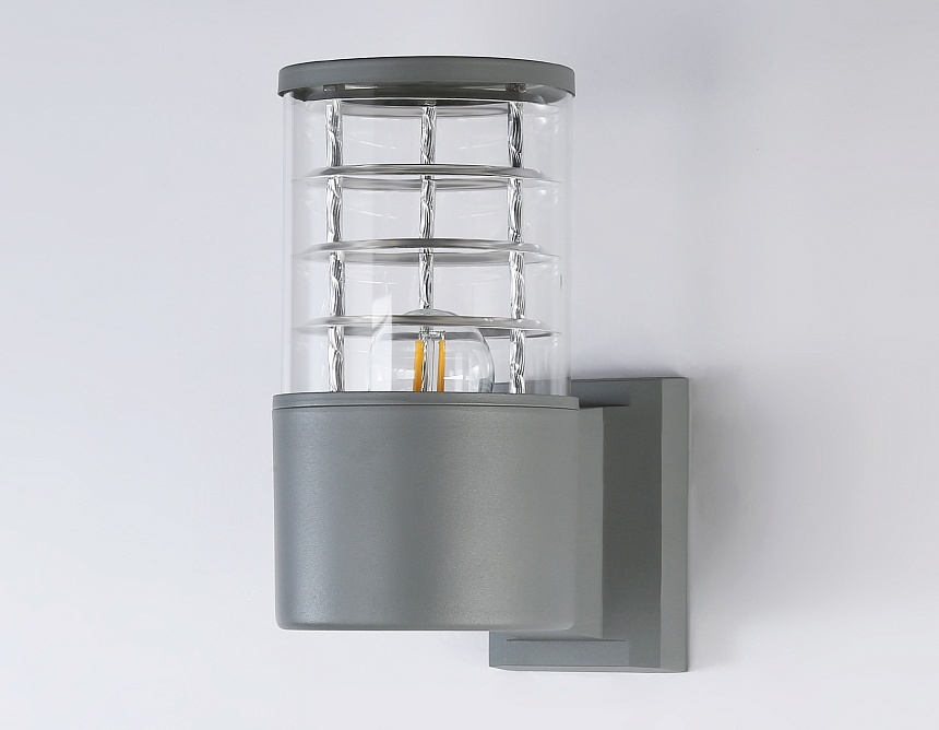 ST2521 GR/CL серый/прозрачный IP54 E27 max 11W 200*110*155 ST2521 GR/CL серый/прозрачный IP54 E27 max 11W 200*110*155