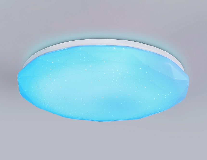 FZ418 WH белый IP20 66W 3000K-6500K+RGB D480*65 (ПДУ ИК)