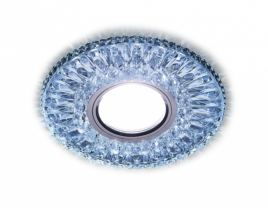 S380 CL/CLD хром/прозрачный MR16+3W(LED COLD)