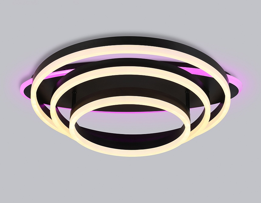 FA8524 BK черный 146W 3000K-6400K+RGB 560*500*150 (ПДУ РАДИО 2.4G)