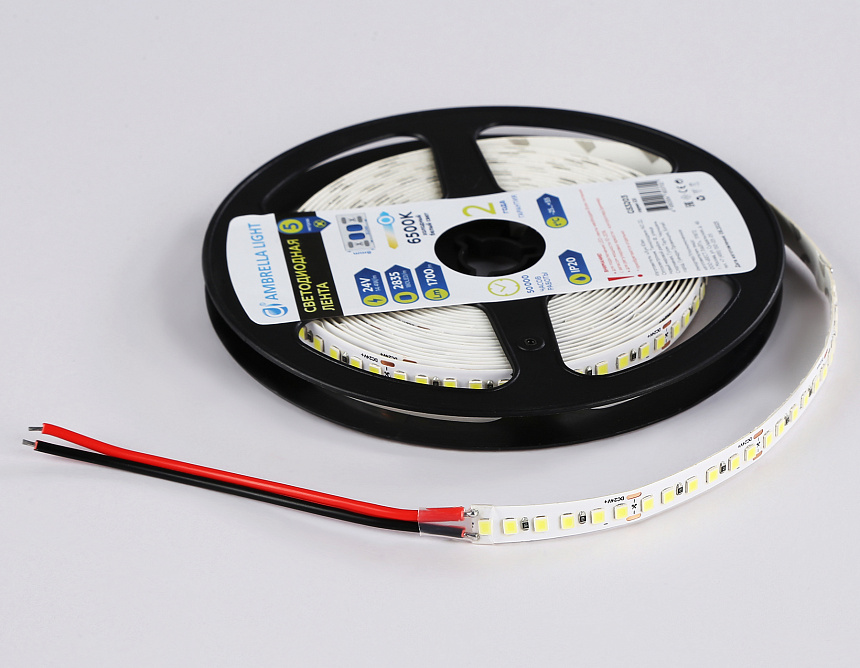 GS3203 2835 180Led/ 14.4W m/ 24V IP20 6500K/ 5000*8*1.2mm (2 конт.) GS3203 2835 180Led/ 14.4W m/ 24V IP20 6500K/ 5000*8*1.2mm (2 конт.)