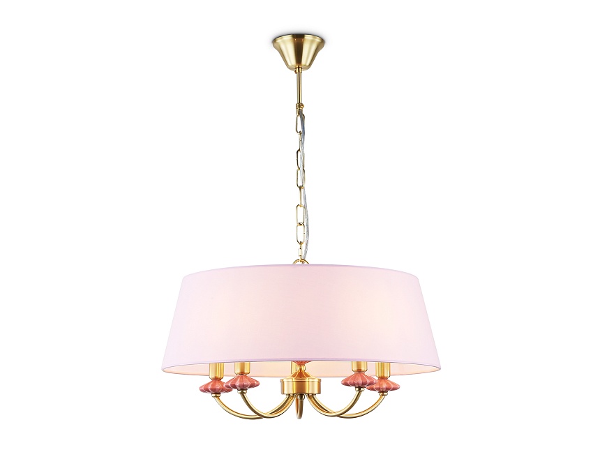 LH75021/5 GD/PI золото/розовый E14/5 max 40W D550*730