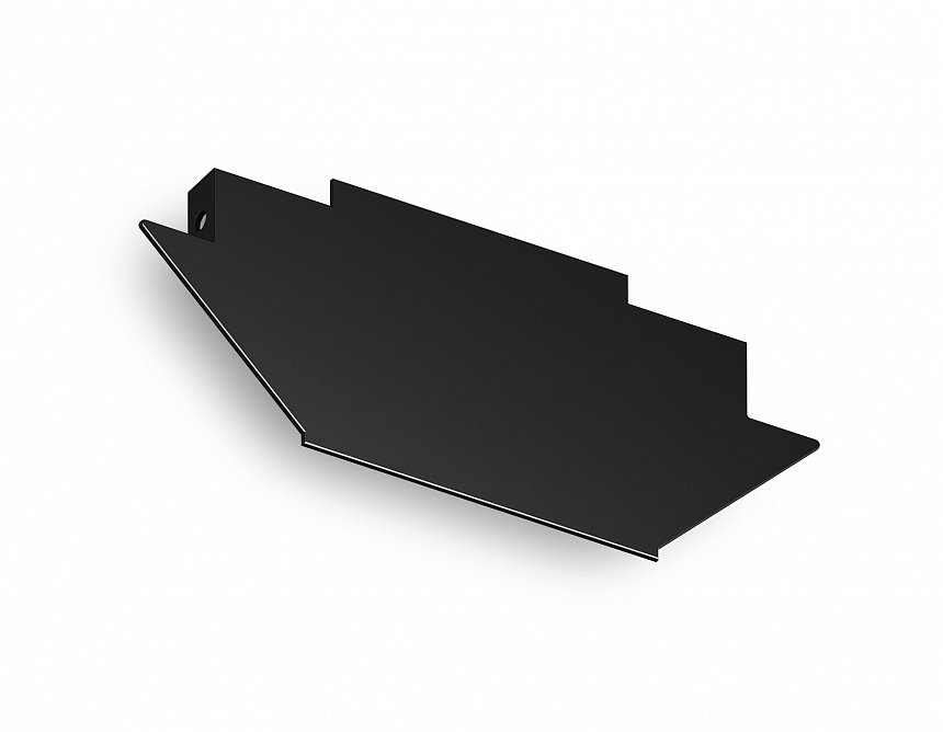 GL7204 BK черный заглушка для корпуса в натяжной потолок 62*30*1.2 (2шт.)