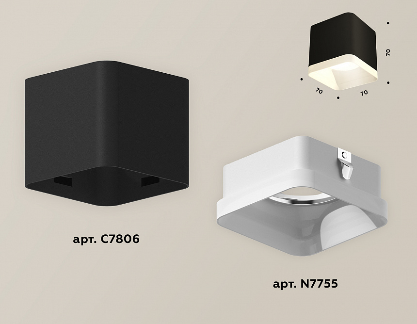 XS7806040 SBK/FR черный песок/белый матовый MR16 GU5.3 (C7806, N7755) XS7806040 SBK/FR черный песок/белый матовый MR16 GU5.3 (C7806, N7755)