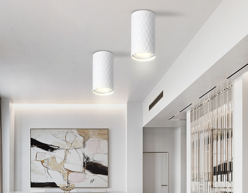 TN213182 WH белый GU10 max 12W D55*100