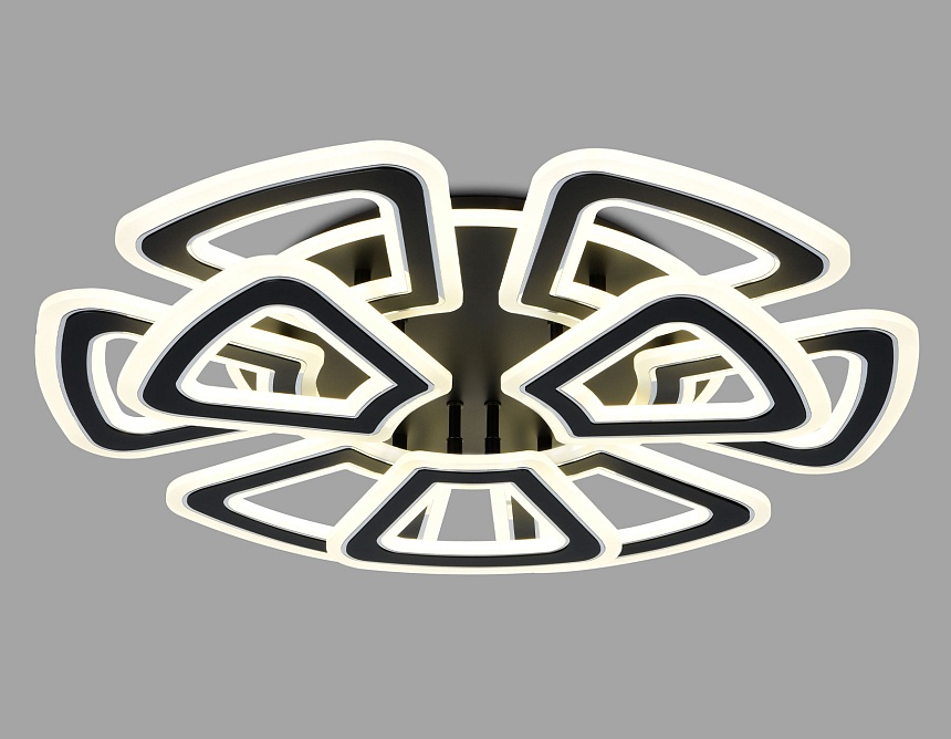 FA8893/6+3 BK/CH черный/хром 210W 3000K/4200K/6400K 650*640*130 (ПДУ РАДИО 2.4G)