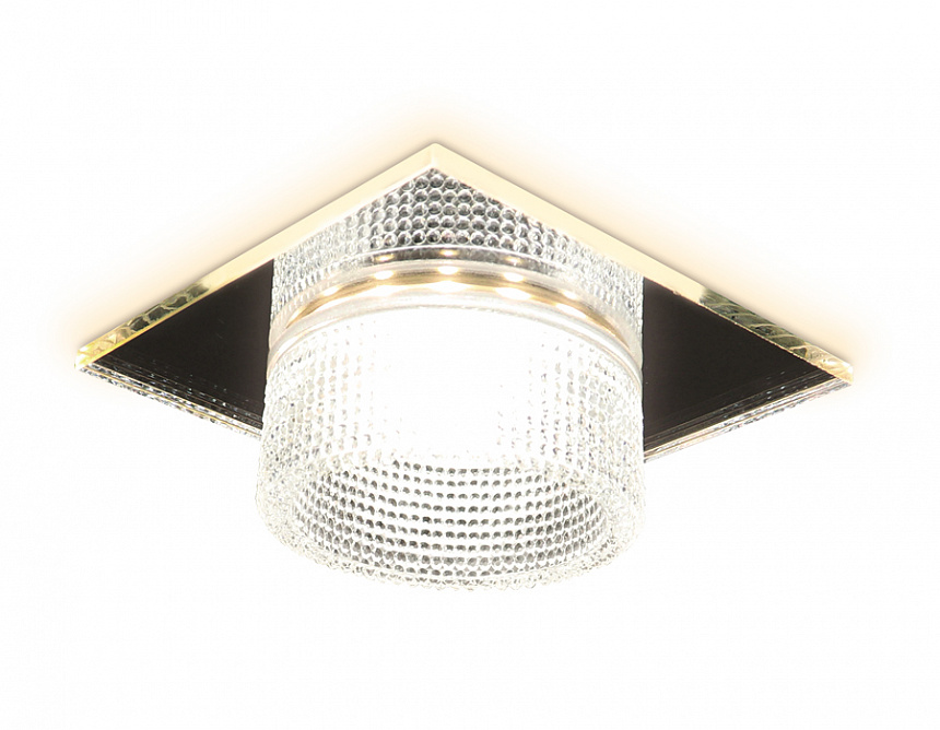 TN355 CH/CL хром/прозрачный GU5.3+3W (LED WHITE) 95*95*45