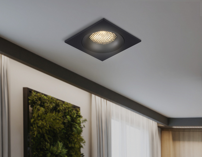 TN102729 BK черный GU5.3 92*92*23