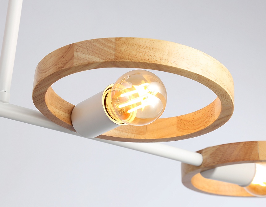 TR8247/4 WH/LWD белый/светлое дерево E27/4 max 40W 840*360*220