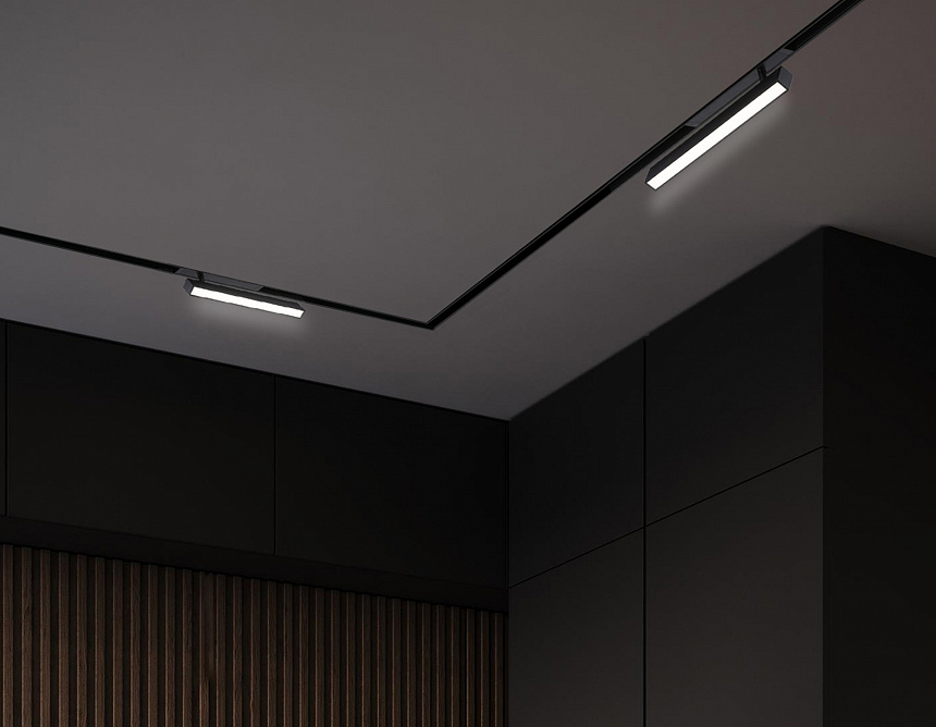 GL1332 BK черный IP20 18W 3000K-6400K 220V 120° 342*25*112 (Без ПДУ)