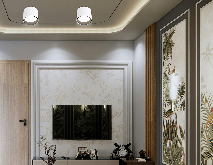 TN5303 WH/BK белый/черный GX53 max 15W D83*65