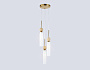 LH53257/3 BS/FR латунь/белый матовый E14*3 max 40W D230*1000