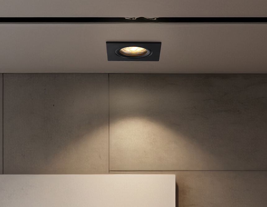 TN102456 BK черный GU5.3 85*85*28