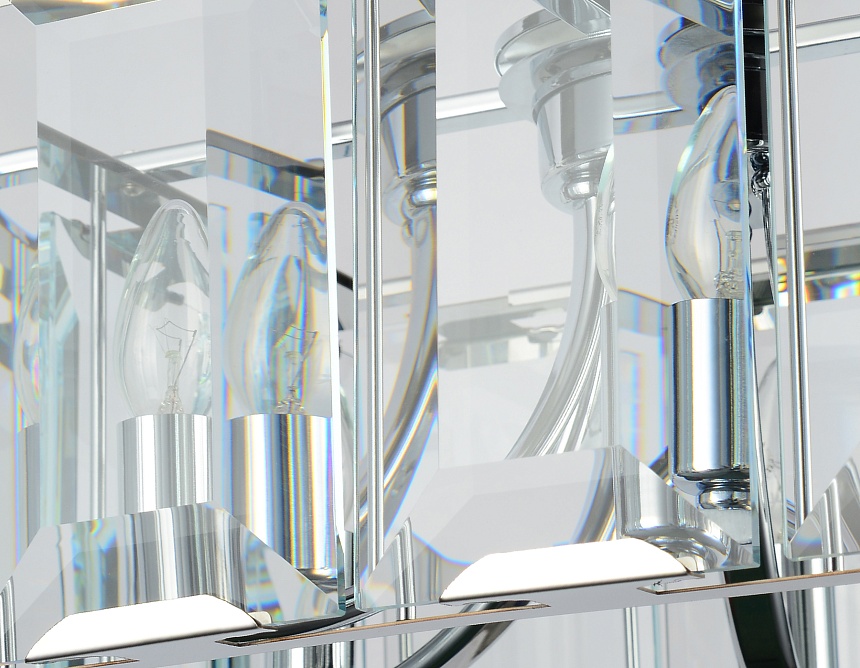 TR5148 CH/CL хром/прозрачный E14/6 max 40W 500*500*1000