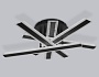 FA8906 BK/CH черный/хром 132W 3000-6400K 620*590*150 (ПДУ РАДИО 2.4G)