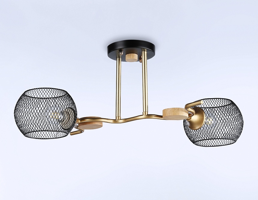 TR80162/2 BK/GD черный/золото E27/2 max 40W 550*360*220